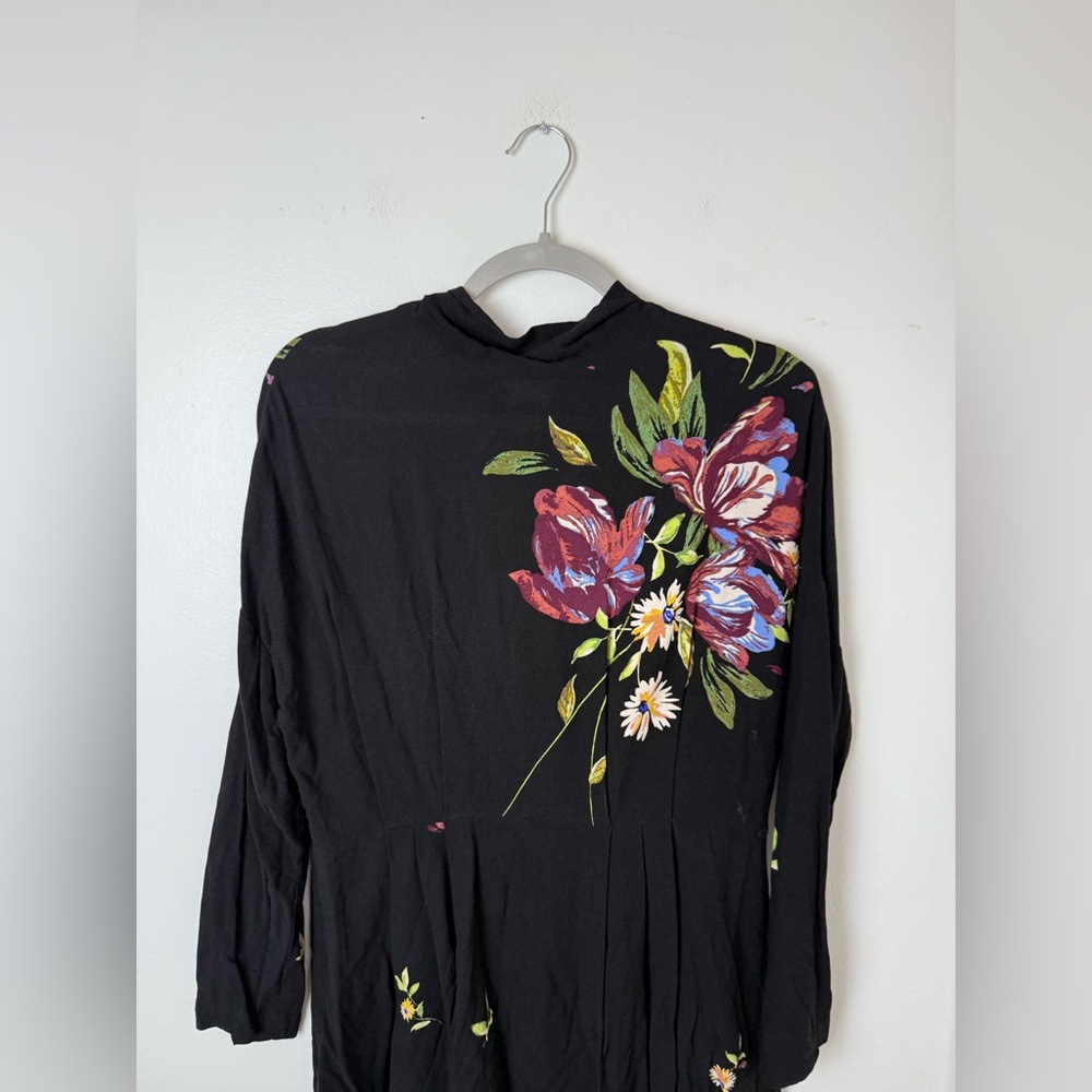 Free People Black Gemma Tunic Top and/or Mini Dress Small - Picture 4 of 6